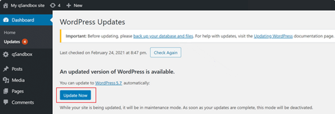 Update WordPress 1