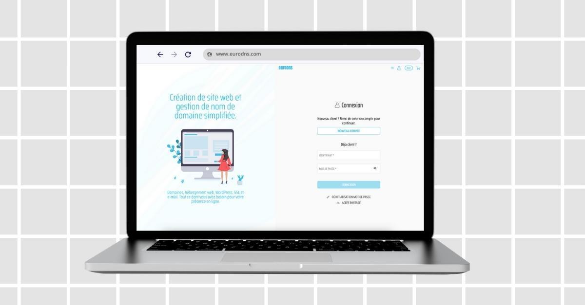 Cosmos – Page de connexion sur ordinateur de bureau