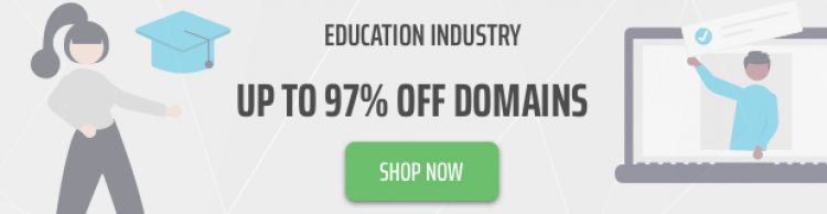 Education domain names promo