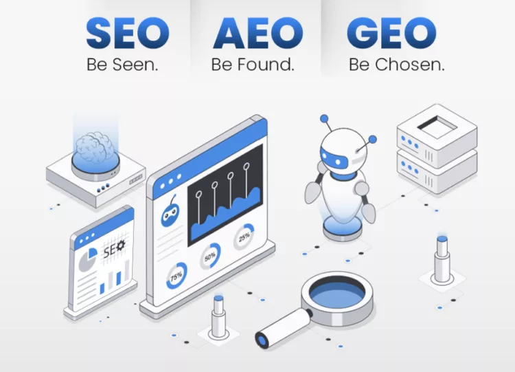 Simple terms: SEO vs AEO vs GEO