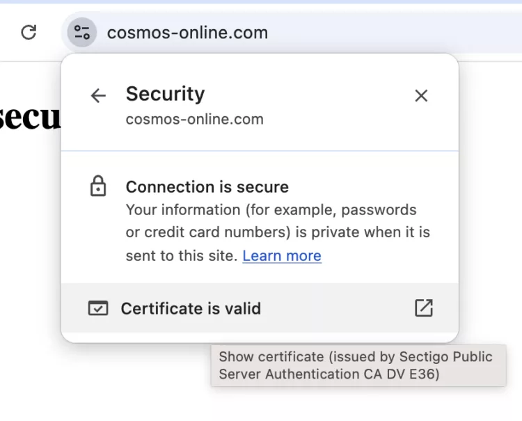Verificar que el sitio ya utiliza HTTPS correctamente