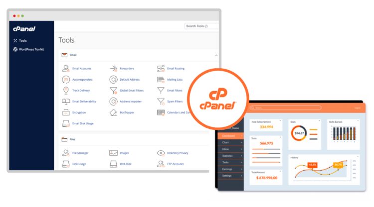 cpanel interface