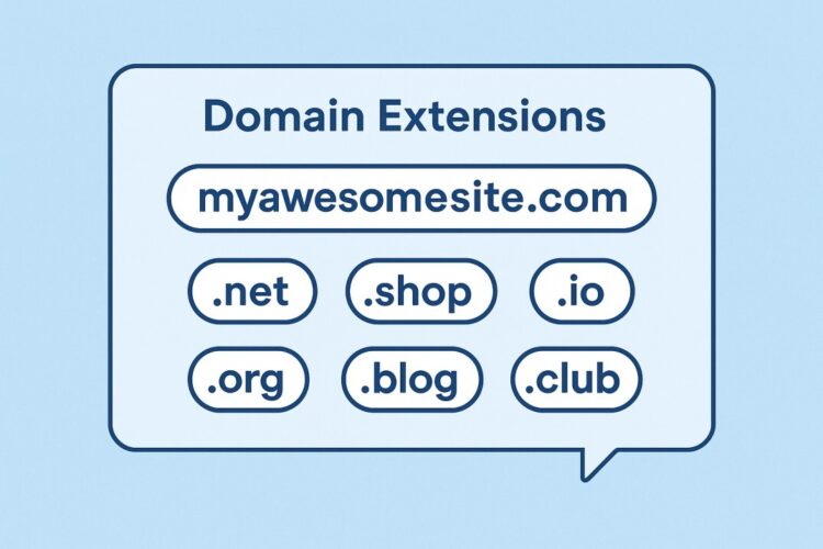 Domain extensions