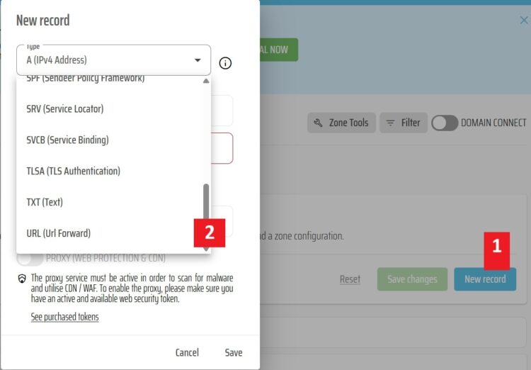 How to set up a URL forward