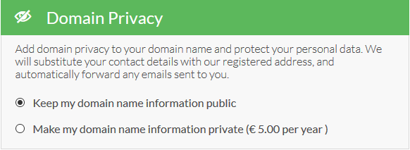 Domain Privacy