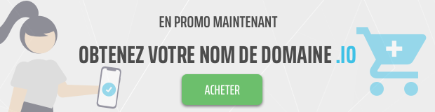 Extension de domaine .io en promo