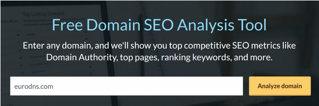 Free domain analysis tool Moz Free domain analysis tool Moz